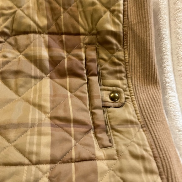Lauren Ralph Lauren Quilted Tan and Brown Vest Women’s Size XL - Picture 2 of 9